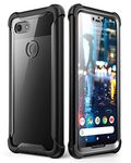 i-Blason Ares Full Body Rugged Clear Bumper Case for Pixel 3 XL (2018), Black