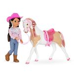 Glitter Girls – Glitter Girls Dolls – Poseable 14" Equestrian Doll & Horse – Brown Eyes & Brown Hair – Riding Outfit & Accessories – Toys for Kids Ages 3+ – Bria & Bonnie