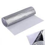 Putentfun 2 sq.m(21.5 sq.ft) Car Sound Deadening Self Adhesive Mat, 80 mil (2 mm) Butyl Sound Deadener Mat,Car & Van Sound proofing,Sound Dampening for Car Trunk, Door, Floor and Ceiling - Sliver