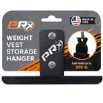 PRx Performance Weight Vest Storage Hanger USA Made Heavy Duty Steel Wall Mounted Tactical Gear Backpacks Body Armor Plate Carrier Vests Home Gym Accessories