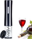 BESTOR® Electric Wine Opener with Foil Cutter, Automatic Corkscrew One Touch Wine Bottle Opener, ABS for Automatic Electric Corkscrew (Black)