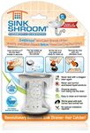 SinkShroom Revolutionary Bathroom Sink Drain Protector Hair Catcher, Strainer, Snare, Sinkshroom Chrome Edition, 1" -1.4"