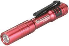 Streamlight 66602 250-Lumen MicroStream USB Rechargeable Pocket Flashlight, Clear Retail Packaging, Red