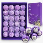 Zen's 24-Piece Lavender & Chamomile Bath Bombs for Women Men & Kids. Handmade, Natural & Organic for a Relaxing Bath Gift Set Lavender Essential Oil