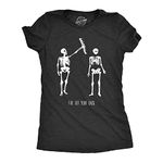 Womens Got Your Back Funny Skeleton Best Friend Halloween T Shirt Funny Womens T Shirts Halloween T Shirt for Women Women's Novelty T Shirts Black L