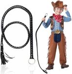 GAGIFT WORLD Cowboy Toys, Faux Leather Whip for Ringmaster and Catwoman Costume, Cowboy Accessories for Men and Women, Funny Halloween Party Favors Gag Gifts for Kids