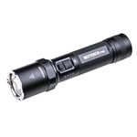 NEXTORCH P80 LED Police Flashlight, 1600 High Lumens Rechargeable Flashlight with 5 Modes & Strobe & Ceramic Bead Broken Window for Night Duty, Outdoor Adventure, Self-Protection, Daily Use