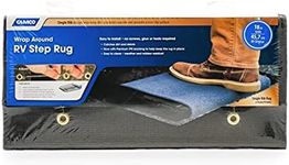 Camco 42907 Gray Premium Wrap Around RV Step Rug (100% Polyester (17.5" x 18"))