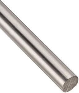 316 Stainless Steel Round Bar, Unpolished (Mill) Finish, Annealed, AMS 5648, 0.125" Diameter, 36" Length, OnlineMetals
