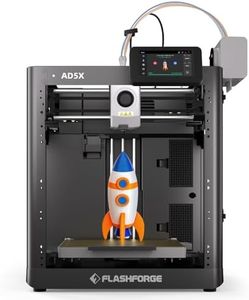 Flashforge AD5X Multi-Colour 3D Printer, 600mm/s High-Speed 3D Printer with 300˚C Nozzle, CoreXY, Auto Levelling, PEI Magnetic Plate and Wi-Fi & App Control (220x220x220mm)