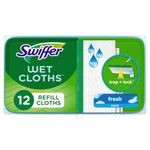 Swiffer Wet Mopping Cloth Refills for Floor Mopping and Cleaning, Multi-Surface Floor Cleaner, Fresh Scent, 12 count