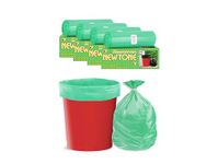 Newtone Premium Garbage Bags Size 17 X 19 Inches (Small) 120 Bags (4 rolls) Dustbin Bag/Trash Bag - Green Color