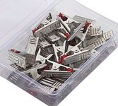 SYNERGY - Heavy Duty Rust Free Stainless Steel Cloth Clips/Cloth Peg/Cloth Drying Pins/Pegs for Hanger/Rods/Ropes/Drying Clothes (18 Clips with Box) (SY-CC1)