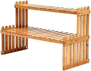 Estante para Plantas de 2 Niveles para Interior | Soportes para Plantas de Mesa,Soporte de Estante de Flores de Escritorio para Interiores y Exteriores, hogar, Patio, césped, jardín, balcón, Generic
