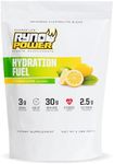 Ryno Power Hydration Fuel - Advanced Electrolyte Formula + BCAA's - Gluten Free - Sustained Energy and Muscle Recovery - (Lemon Lime)