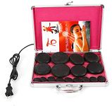 Getmecraft Hot Massage Stones, 16 Pcs Electric Hot Stones Massage Set with Warmer, Basalt Hot Stones with Heater Kit for Massage Home SPA Relaxation Treatment Pain Relief