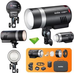 Godox AD300 Pro II AD300Pro II 300Ws TTL Outdoor Flash, 2.4G Wireless, 12W Bi-Color Modeling Light, 0.01~1.5s Recycle Time, 1/512 Light Control, Strobe Speedlight Monolight (Godox AD300 Pro Upgrade)