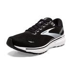 Brooks Women's Ghost 15 Sneaker, Black/BlackerEned Pearl/White, 6 UK