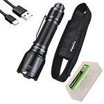 Fenix TK22TAC 2800 Lumen LED Tactical Flashlight TK22 TAC, USB Rechargeable ARB-L21-5000U Battery and EdisonBright BBX5 Battery Carrying case Bundle