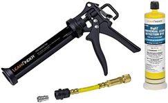 LEAKFINDER LF810 BIGEZ Air Conditioning Refrigerant Leak Detection Injection Kit - 8oz AC Leak Detector Dye, Caulking Gun Injector, R134A Hose Coupler, Made in USA