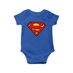 DC Comics Superman S Logo Blue Baby Onesie