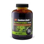 Tandem Baits SuperFeed Pure Fish Oil Garlic Intense Aroma Carp Fishing Boilies Carp Fishing Bait Carp Bait Carp Fishing Accessories for Monster Fish 500 ml