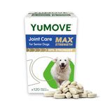 YuMOVE Senior MAX Strength | Maximum Strength Joint Supplement for Older, Stiff Dogs with Glucosamine, Chondroitin, Green Lipped Mussel | Aged 9+ | 120 Tablets