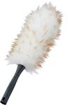 UNGER 921492 StarDuster Lambswool Feather Duster - Soft & Fine Hand Dusting Brush - Fits Any Telescopic Pole for Cleaning, Cream