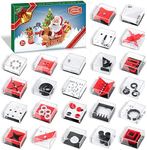 Advent Calendar 2024, Christmas Countdown Calendar with 24Pcs Balance IQ Maze Game Mini Fidget Puzzle Box for Kids Christmas Gifts for Boys Girls and Adults Brain Teaser Puzzle Cubes for Adults