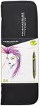 Prismacolor Premier Double-Ended Art Markers, Fine and Brush Tip, 24-Count with Carrying Case