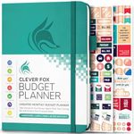 Clever Fox Budget Planner - Expense Tracker Notebook. Monthly Budgeting Organizer, Finance Logbook & Accounts Book, Bill Tracker, A5 (Turquoise)