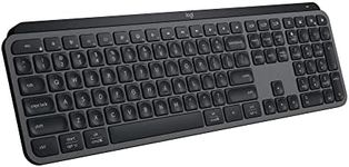 Logitech MX Keys S Wireless Keyboard, Low Profile, Fluid Precise Quiet Typing, Programmable Keys, Backlighting, Bluetooth, USB C Rechargeable, for Windows PC, Linux, Chrome, Mac - Graphite