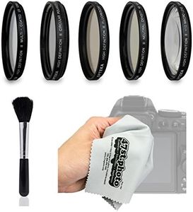 Opteka Filter Kit with UV, CPL, FL, ND4, Macro, Brush, Cloth for Nikon D4, D810, D800, D750, D610, D7200, D7100, D5500, D5300, D5200, D3300 and D3200 Digital SLR Cameras (Fits 52mm and 67mm Threads)