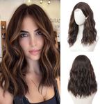 BUPPLER Brown Highlight Wig 18 Inch