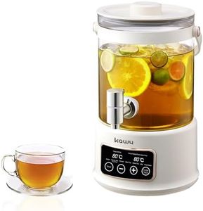 Kawu 2.5L large capacity electric kettle, health kettle, electric kettles for boiling water, temperature control, appointment time, multiple functions, boil black tea, green tea, milk, etc.,. White