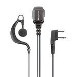 Midland Microphone, MA21-L PRO with spiral cable, Mono Headset, VOX/PTT switch and L-connector, 2pin, Black