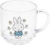 I Collection PM101_340 Ishikawa Resin Industrial Cup Unbreakable Large Mug Glass Microwave Dishwasher Safe 11.8 fl oz (340 ml) Made in Japan Outdoor Children Home Party Cute Stylish Miffy Gargle Cup