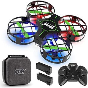 Dwi Dowellin Mini Drone for Kids Crash Proof One Key Take Off Landing Spin Flips RC Small Drones for Beginners Boys and Girls Nano Quadcopter Flying Toys, Black