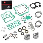 Piston & Ring Oversize Bore 0.25mm & Gasket Seal Rebuild Kit Compatible with EZGO Fuji Robin 295cc EH29C 4 Cycle Gas Golf Cart Engine 1991-2008