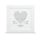 Personalised Song Lyrics Gift | Heart Lyrics Print | ANY SONG