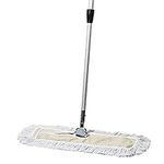 Tidy Tools 24 Inch Dust Mop - Industrial Strength Floor Mop with Extendable Handle and Frame - Cleaning Supplies for Hardwood Tile Laminate Floor Cleaning (24 X 5 Inch)