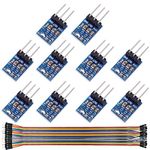 DAOKI 10Pcs 5V to 3.3V Step-Down Power Supply Buck Module DC 4.75V-12V to 3.3V Voltage Regulator AMS1117-3.3 LDO 800MA Buck Module Soldering Kit