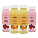 Fidelo Yogurt Smoothie Strawberry Splash and Mango Magic (Pack of 4)