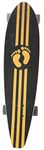 Voyager Hang Ten Complete Cruiser, 36 inch Skateboard Longboard, Canadian Maple Deck Skate Board for Cruising, Carving, Freestyling, Downhill, Black/Yellow 36"""