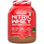 Bigmuscles Nutrition Nitric Whey protein | 27g Isolate Whey Protein | ProHydrolase Enzyme Tech. for Faster Absorption & Lean Muscle Growth | Cafe Latte | 2Kg