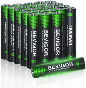 BEVIGOR Rechargeable AAA Batteries, 1100 mAh High Capacity, LSD Low Self Discharge Technology, 1.2V NiMH AAA Batteries Rechargeable, Long-Lasting Triple AAA Rechargeable Batteries, 24 Count