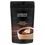 COCOSUTRA Caramel Hot Chocolate Mix | Enjoy hot or cold | 300 g | Vegan & Gluten Free Drinking Chocolate Powder | No Preservatives | Ready in 2 Minutes | Serves 15 Cups