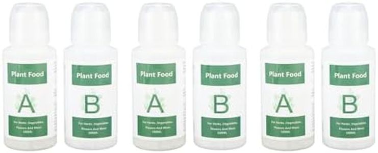 3 Set Hydroponics Nutrients, Plant Food A & B Hydroponics Supplies, Indoor Plant Fertilizer for Hydroponics Growing System, Growing System Accessories for Vegetables Fruits Flowers