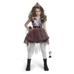 Spooktacular Creations Child Girl Dark Prom Queen Costume, Goth Prom Queen Costume for Kids, Girls, Halloween-L