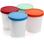 Peohud 4 Pack Ice Cream Containers,